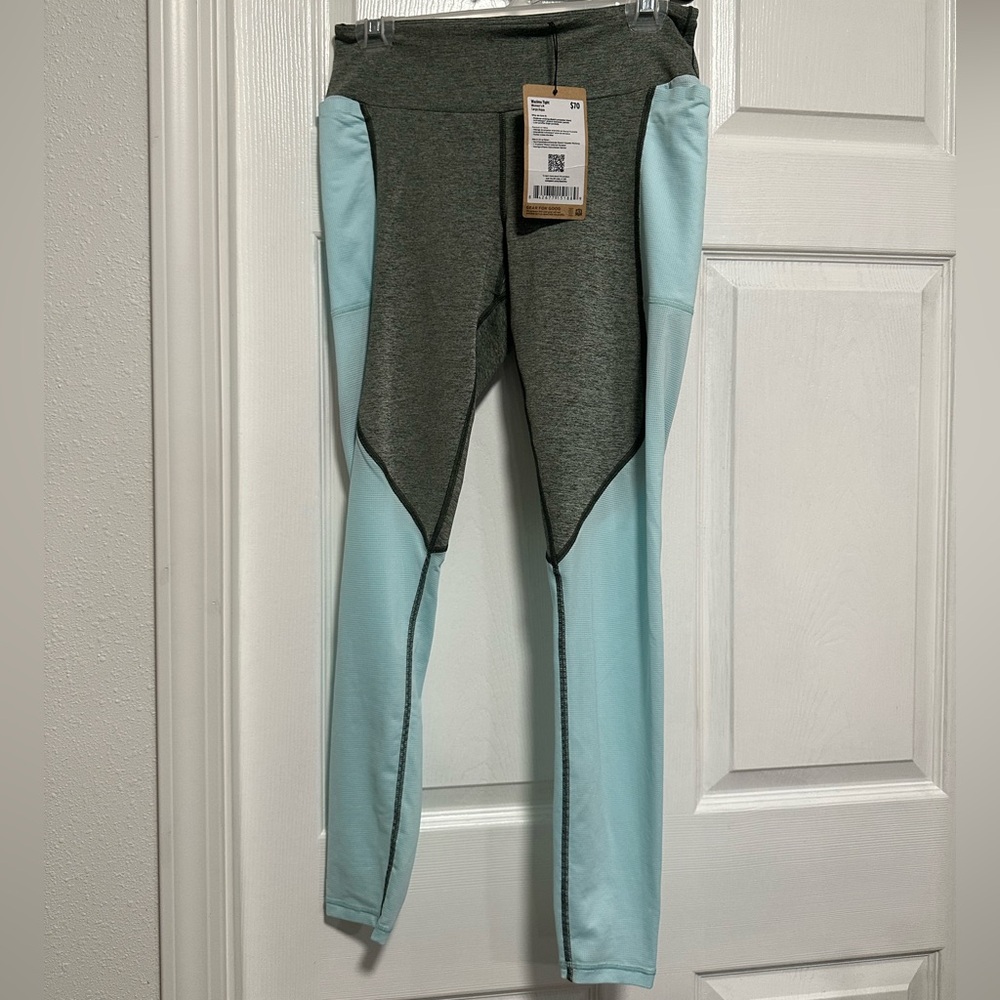 NWT Cotopaxi Wazimu Tight Aqua Blue & Gray Leggings Women's M